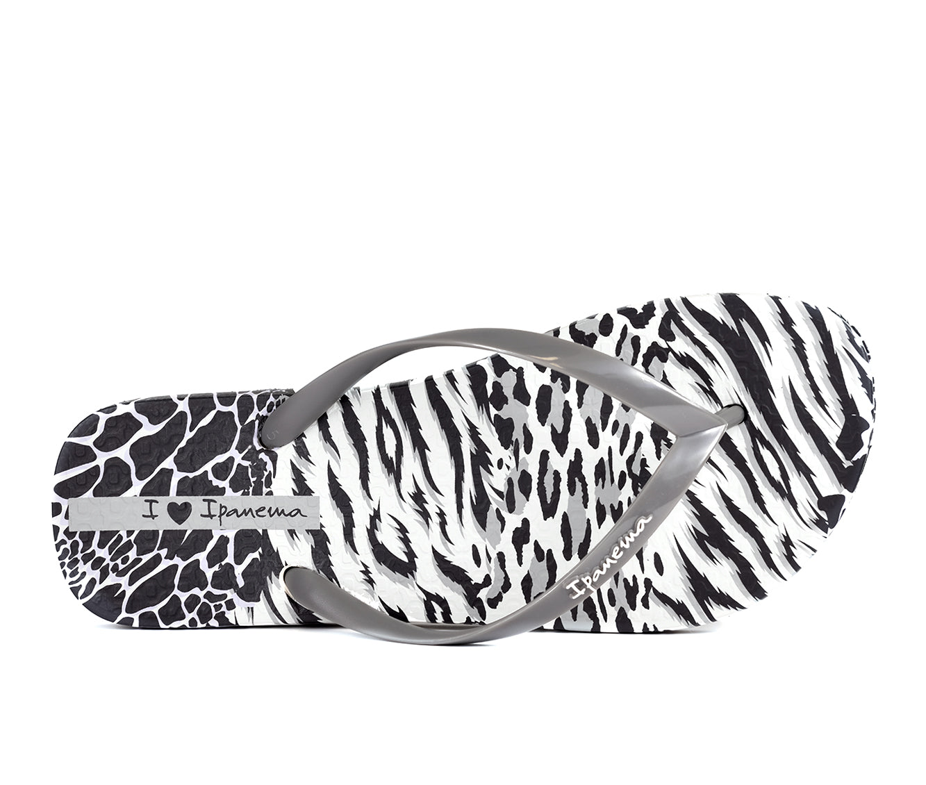 Ipanema Animal Print Grey/Black Top View